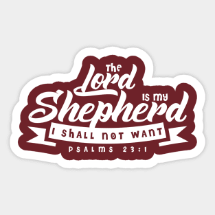 Psalms 23:1 Sticker